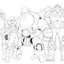 Comic Character Designs . Comic, Traditional illustration, and Character Design project by Ibon Arribas - 06.12.2020