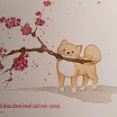 My project in Watercolor Illustration with Japanese Influence course. Traditional illustration, Drawing, and Watercolor Painting project by samavar007 - 06.01.2021
