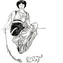 Señoras tiradas. Ilustração tradicional, Desenho, Desenho de retrato e Ilustração com tinta projeto de Noemi Sánchez - 03.06.2021