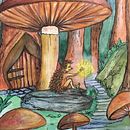 My project in Introduction to Children’s Illustration course. Ilustração tradicional, Artes plásticas, Pintura, Desenho a lápis, Desenho, Pintura em aquarela, Ilustração infantil, e Narrativa projeto de Zvjezdana Cop - 04.06.2021