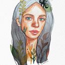 Mi Proyecto Final del curso: Retrato ilustrado en acuarela. Een project van Traditionele illustratie,  Beeldende kunst, Schilderij,  Tekening, Aquarelschilderen,  Portrettekening,  Artistieke tekening, Grafisch ontwerp y Tekening met potlood van Carolina Hernández - 04.06.2021