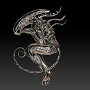 Alien 3D print . Een project van  Concept art, Beeldhouwwerk, Film, video en televisie, Speelgoedontwerp y Videogames van 3D Monster - 01.01.2021