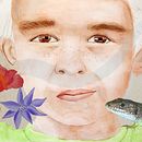 Mon projet du cours : Portrait illustré à l’aquarelle. Een project van Traditionele illustratie,  Beeldende kunst, Schilderij,  Tekening, Aquarelschilderen,  Portrettekening y  Artistieke tekening van pauline_marti - 05.06.2021