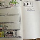 My project in Introduction to Illustrated Bullet Journaling course. Projekt z dziedziny Trad, c, jna ilustracja, Craft, T, pografia,  R, sunek,  R, sunek art, st, czn, R, sunek botaniczn, DIY,  Pismo dekorac i jne użytkownika Carole Felmy - 06.06.2021