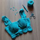 cropped mermaid. Un progetto di Uncinetto, Costume design, Creatività, DIY e Artigianato di Cristiane Trein da Silva - 06.06.2021