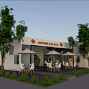 Cafetería Oniros. Een project van Architectuur van Carolina Bolaños Bau - 08.06.2021