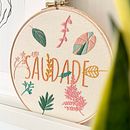 Meu projeto do curso: Técnicas básicas para bordado de letras. Un proyecto de Bordado y Artesanía de Ana Clara Piccolo - 08.06.2021