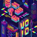 Enter the void movie poster. Un proyecto de Diseño gráfico, Ilustración vectorial e Ilustración digital de Karla Varela - 08.06.2021