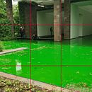 Fondation Beyeler, Bâle, Installation eaux vertes de Olafsson . Arsitektur, Membuat sketsa, Menggambar, Dan Lukisan Cat Air proyek oleh Michèle Voyer - 06.09.2021