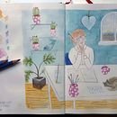 My project in Exploratory Sketchbook: Find Your Drawing Style course . Traditional illustration project by aw_meerkat - 06.09.2021