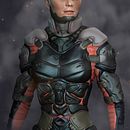 sci-fi major concept. Een project van Ontwerp van personages,  Ontwerp, 3D, Beeldhouwwerk,  3D-modellering,  Concept art, 3D-karakterontwerp y  3D-ontwerp van Cristian Perez - 29.05.2021