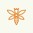 Bee Queen. Een project van Traditionele illustratie,  Ontwerp y Logo-ontwerp van Elshan Valijanov - 01.02.2019