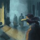 Fognight. Een project van Traditionele illustratie van David Jimenez Navarrete - 10.06.2021