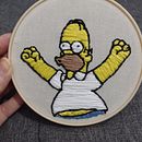 Homero Simpson . Broderie de melina_elia - 06.11.2021