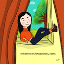 Ilustración con frase. Traditional illustration, and Digital Illustration project by Shirley Pretell Alvarez - 06.13.2021