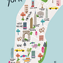 Mi Proyecto del curso: Creación de mapas ilustrados: refleja la esencia de la ciudad. Un proyecto de Ilustración tradicional, Infografía, Dibujo, Ilustración digital, Dibujo artístico y Pintura digital de Maria Jose Roman - 14.06.2021
