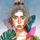 My project in Illustrated Portrait in Watercolor course. Projekt z dziedziny Trad, c, jna ilustracja,  Sztuki piękne,  Malarstwo,  R, sunek, Malowanie akwarelą, Portret,  R, sunek art, st i czn użytkownika Donia Magdy - 14.06.2021