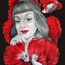 Deep red: Proyecto Retrato contemporáneo en grafito. Projekt z dziedziny Trad, c, jna ilustracja i  Sztuki piękne użytkownika Coral Felgado - 16.06.2021