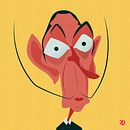 Vectorial Caricature of Salvador Dali. Un proyecto de Ilustración tradicional, Dirección de arte, Diseño de personajes, Artesanía, Bellas Artes, Diseño gráfico, Pintura, Cómic, Redes Sociales, Papercraft, Bocetado, Creatividad, Dibujo a lápiz, Dibujo, Ilustración digital, Dibujo de Retrato, Ilustración infantil, Instagram, Dibujo digital y Teoría del color de Sanjay Kamilya - 09.06.2021