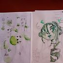 Mi Proyecto del curso: Técnicas de ilustración para desbloquear tu creatividad. Een project van  Ontwerp, Traditionele illustratie,  Beeldende kunst, Schilderij,  Creativiteit, Creativiteit met kinderen, Sketchbook,  Muziek y Motion Graphics van Alda Leiva - 17.06.2021