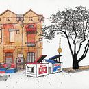 URBAN SKETCHES 2021/1. Un proyecto de Ilustración tradicional, Arte urbano y Bocetado de Alan Innes - 18.06.2021