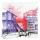 URBAN SKETCHES 2021/2. Un proyecto de Ilustración tradicional, Arte urbano, Dibujo, Dibujo artístico, Bocetado y Dibujo a lápiz de Alan Innes - 14.06.2021