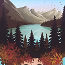 Bon voyage challenge 2021. Prompt : WONDER AND WANDER. Ilustração tradicional projeto de Aurelie Antonio - 18.06.2021