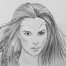 Wonder Woman Gal Gadot. Un proyecto de Ilustración tradicional y Bellas Artes de Noah - 19.06.2021