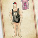 Nadadores. Serie de postales LGTBI+. Lapices de colores, marcadores, acuarelas y detalles finales con con PS.. Un projet de Illustration traditionnelle , et Aquarelle de Juan de Souza - 20.06.2021