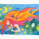 Mein Kursprojekt: Aquarelltechnik für traumhafte Illustrationen . Un proyecto de Ilustración tradicional, Dibujo, Pintura a la acuarela e Ilustración editorial de sofie_4 - 20.06.2021