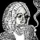 Hand-Drawn Typographic Portrait_John Lennon / IMAGINE. Un proyecto de Tipografía de Sarah Lu - 21.06.2021