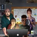 Portada Llave de Babilonia. Ilustração tradicional projeto de Alberto Muriel - 25.06.2021