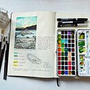 Mi Proyecto del curso: Cuaderno de viaje en acuarela. Een project van Traditionele illustratie, Aquarelschilderen,  Architecturale illustratie y Sketchbook van Viviana Pérez Rogel - 14.08.2021