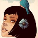 Mi Proyecto del curso: Técnicas de ilustración con acuarela digital. Traditional illustration, Digital Illustration, Watercolor Painting, Portrait Drawing, and Digital Drawing project by nurieta_puerto - 06.28.2021