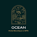 OCEAN - HOTEL BOUTIQUE E SPA. Projekt z dziedziny Br, ing i ident, fikacja wizualna, Projektowanie graficzne, Projektowanie logot i pów użytkownika Claudia Filipa - 28.06.2021