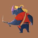 Mi Proyecto del curso: Pintura digital de personajes: ilustra con luz y color. Projekt z dziedziny Trad, c, jna ilustracja, Projektowanie postaci, Ilustracja c, frowa, Malarstwo c i frowe użytkownika Nicole Ramazzini - 28.06.2021