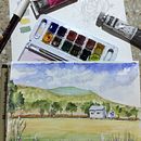 Il mio progetto del corso: Diario di viaggio ad acquerello. Traditional illustration, Watercolor Painting, Architectural Illustration, and Sketchbook project by giulia favoriti - 06.29.2021