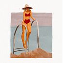 Set of summer illustrations made in procreate with watercolor digital bashes . Traditional illustration project by Anite Pi - 06.30.2021
