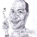 My project in Caricature Portrait with Graphite course. Traditional illustration, Drawing, and Portrait Drawing project by Edbon Sevilleno - 06.25.2021