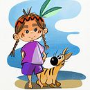 My project in Illustration and Character Design for Children’s Stories course -Tuca Orelhas Grandes and I'm a Scratched dog. Un proyecto de Ilustración tradicional, Diseño de personajes, Ilustración infantil y Narrativa de Ana Almeida - 01.07.2021