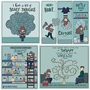 Mental Health Comic Illustrations. Traditional illustration project by Grace Frösén - 07.02.2021