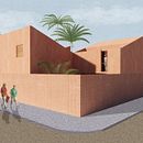 My project in Architectural Visualization Using Digital Collage course. Un progetto di Architettura, Graphic design, Architettura d'interni, Interior design, Paesaggismo, Collage, Architettura digitale e Illustrazione architettonica di Mohammad Alsharabi - 01.07.2021