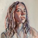 My project in Artistic Portrait with Watercolors course. Un proyecto de Bellas Artes, Pintura, Pintura a la acuarela y Dibujo de Retrato de pheiselart - 04.07.2021