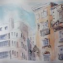 My project in Architectural Sketching with Watercolor and Ink course Ein Projekt aus dem Bereich Skizzenentwurf, Zeichnung, Aquarellmalerei, Architektonische Illustration, Sketchbook und Illustration mit Tinte von katekeane70 - 04.07.2021