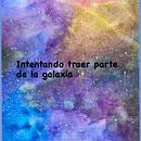 Un trocito de galaxia en mis manos. Painting project by Verónica Valenzuela - 07.04.2021