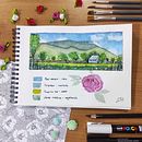 Mi Proyecto del curso: Cuaderno de viaje en acuarela. Een project van Traditionele illustratie, Aquarelschilderen, Sketchbook,  Beeldende kunst y  Urban art van Lucía Romero Santos - 04.07.2021