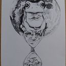 Meu projeto do curso: Ilustração surrealista com caneta fineliner. Traditional illustration, Pencil Drawing, Drawing, Realistic Drawing, Artistic Drawing & Ink Illustration project by Nadia Martins - 07.05.2021