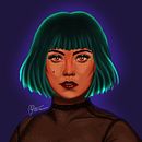 Meu projeto do curso: Iluminação e cor para retratos digitais no Photoshop. Un progetto di Illustrazione tradizionale, Illustrazione digitale e Pittura digitale di Mônica Thais da Silva - 06.07.2021