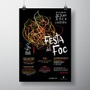 Cartell Festa del Foc Cardedeu 2021. Graphic Design project by Raquel Vergara Pizarro - 06.20.2021