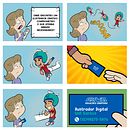 Tirinha Promocional - Artwill. Een project van Traditionele illustratie,  Reclame, Stripboek y Ontwerp van personages van Will Santos - 04.07.1983